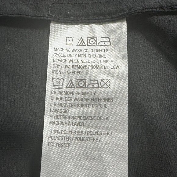 Susan Graver Printed Sheer Chiffon Vest Size 2X Dark Floral Artsy Whimsigoth HTF - Picture 4 of 5